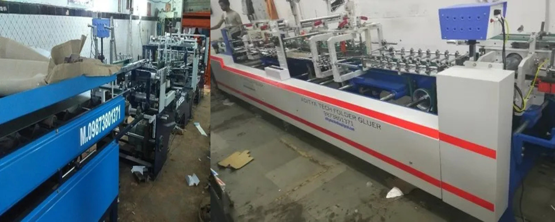 Corrugated Carton Pasting Machine Manufacturing Facility India